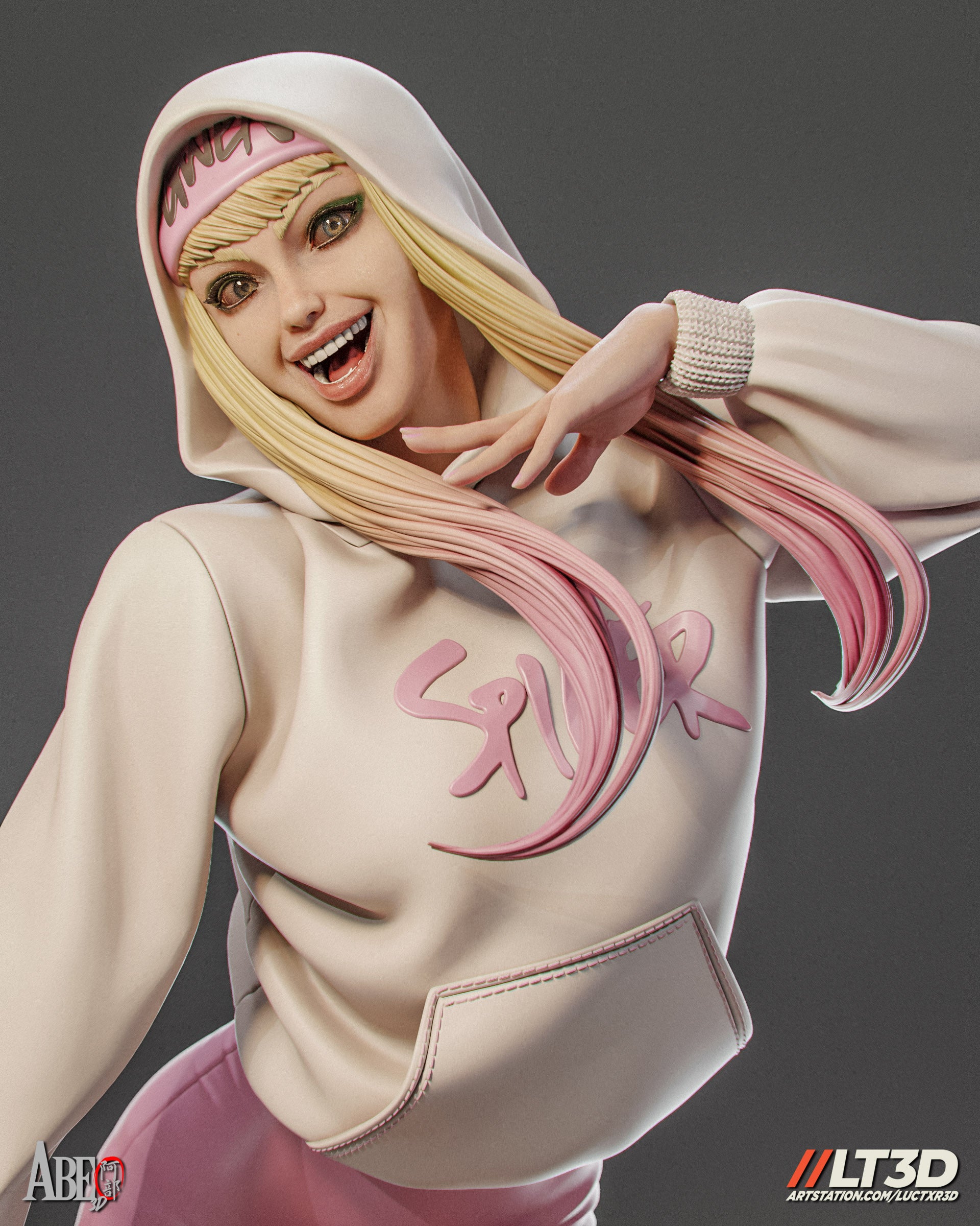 Gwen Stacy Figur BEMALT -Fan Art-3D Druck- Maßstab 1:6