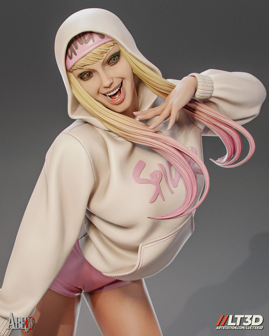 Gwen Stacy Figur BEMALT -Fan Art-3D Druck- Maßstab 1:6