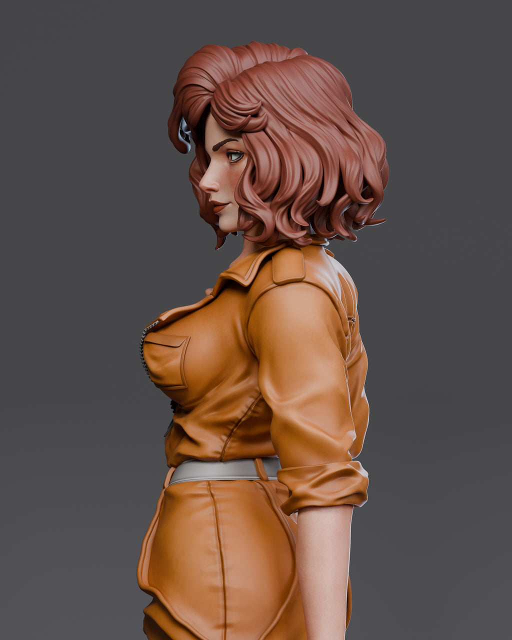 April O'Neil Figur !!!BEMALT!!! -Fan Art-3D Druck- Maßstab 1:6