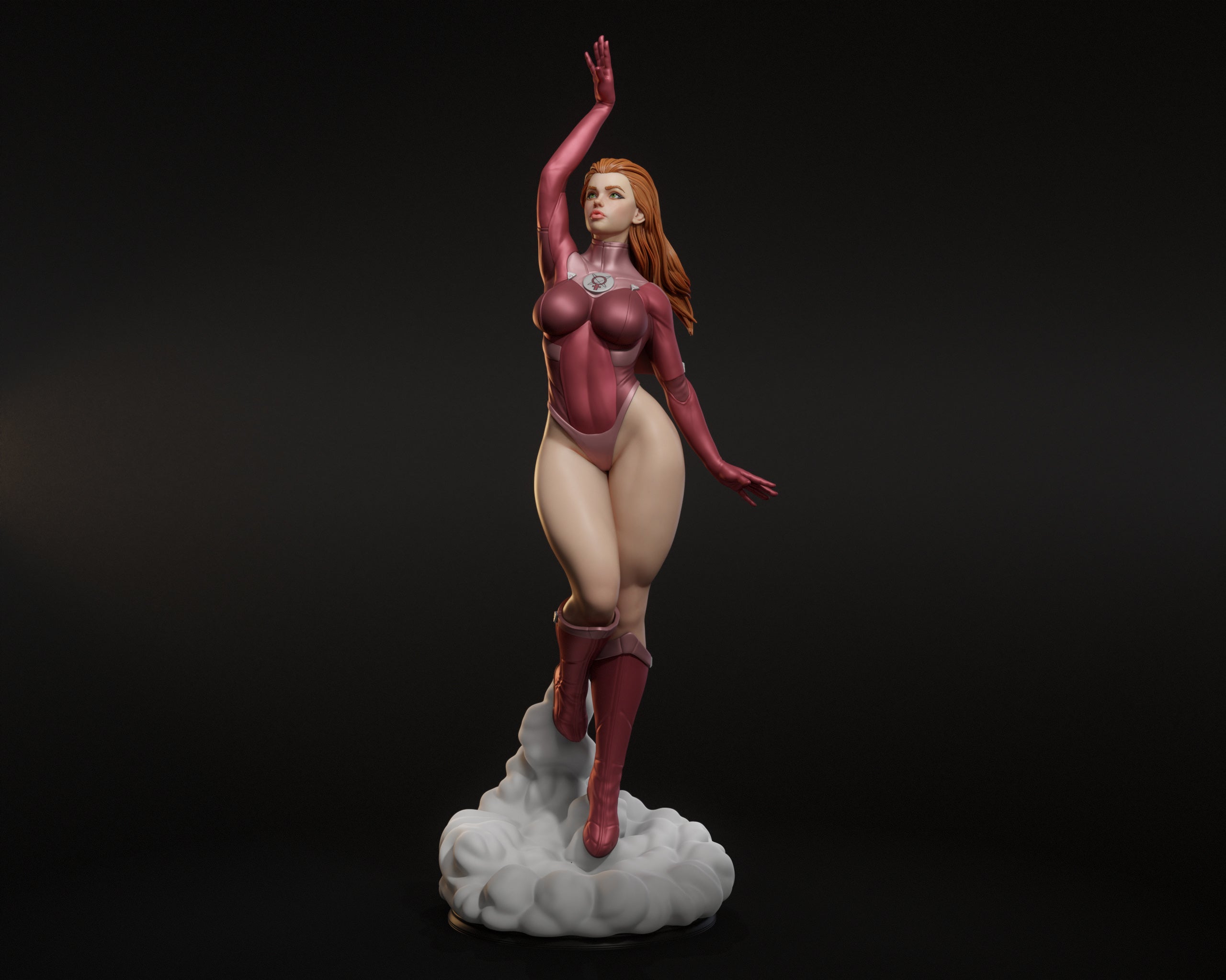 Atom Eve Figur !!!BEMALT!!! -Fan Art-3D Druck- Maßstab 1:6