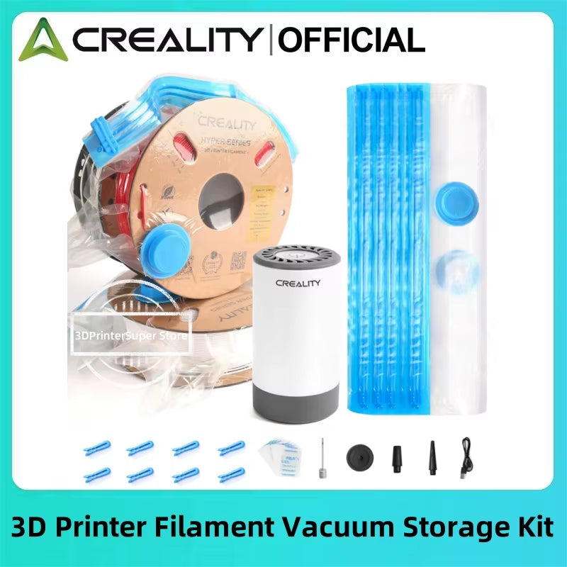3D Printer Filament Vacuum Storage Kit, Filament Dry Kit Storage Bags and Electric Vacuum Pump for 3D Printer Filaments