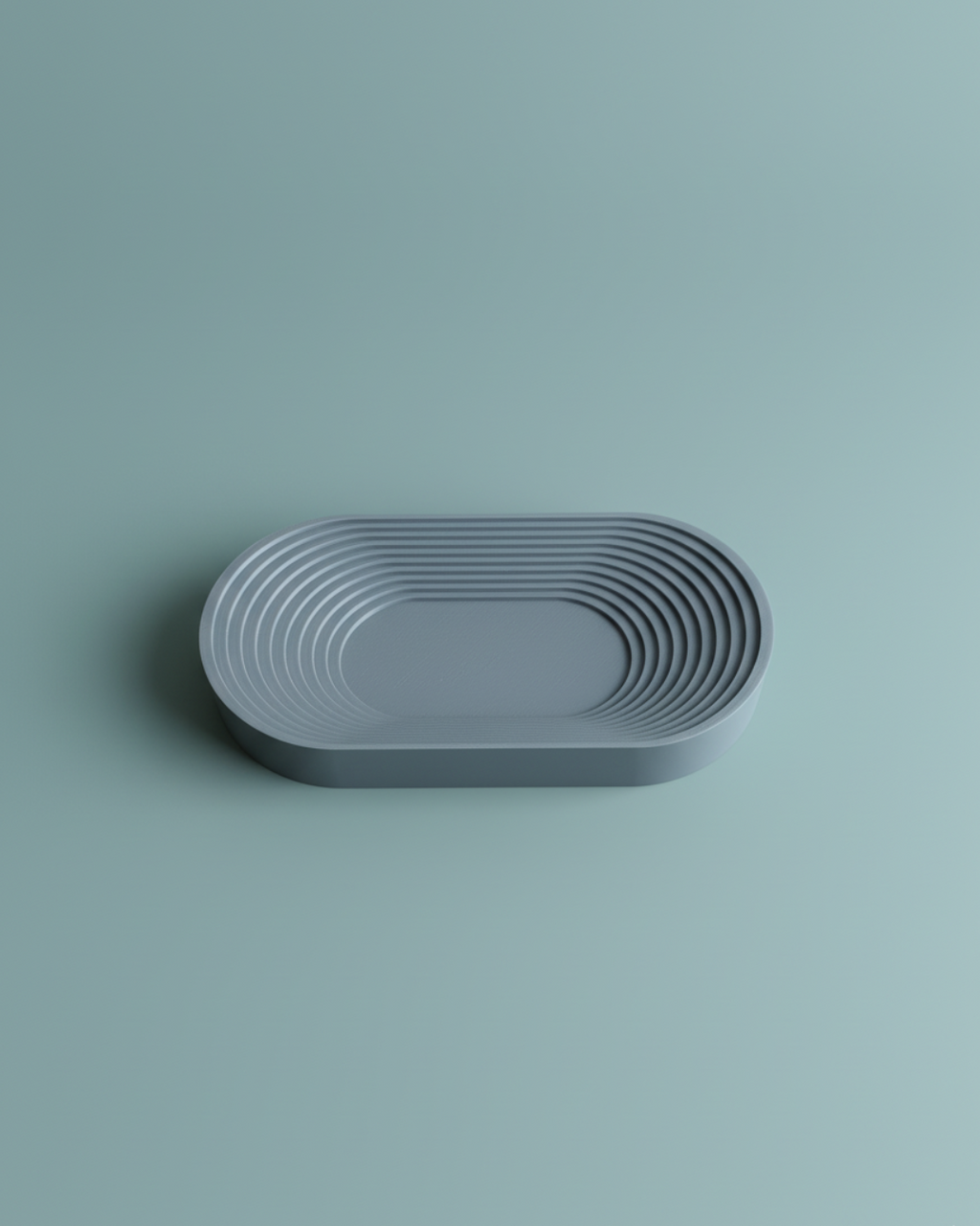 RIPPLE TRAY – Ablageschale / Key Tray (3D-Druck, gerippte Optik)
