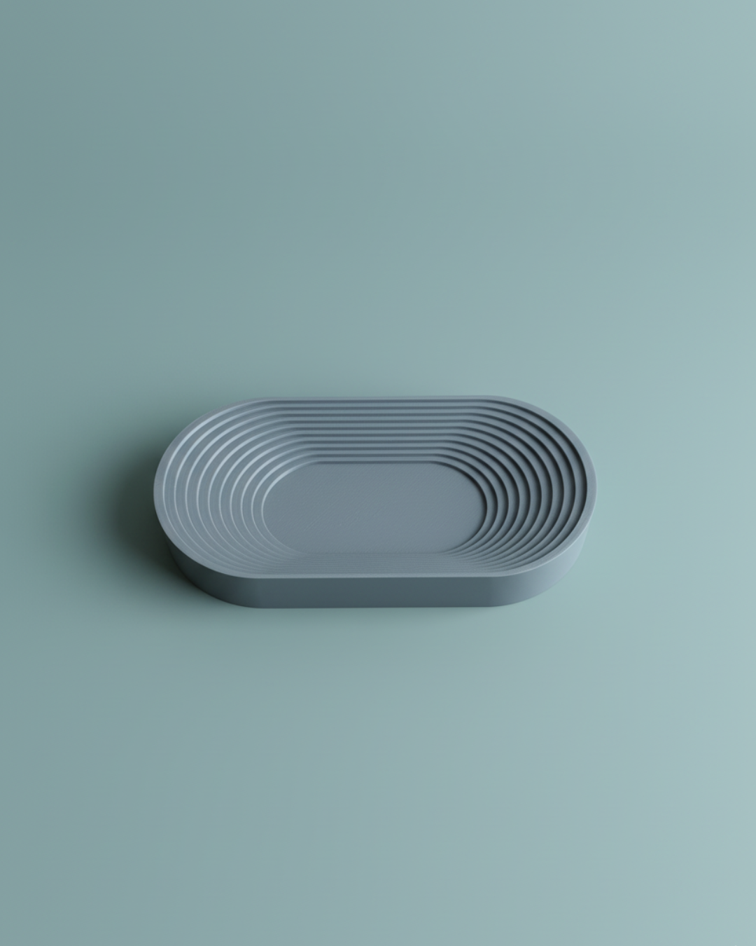 RIPPLE TRAY – Ablageschale / Key Tray (3D-Druck, gerippte Optik)