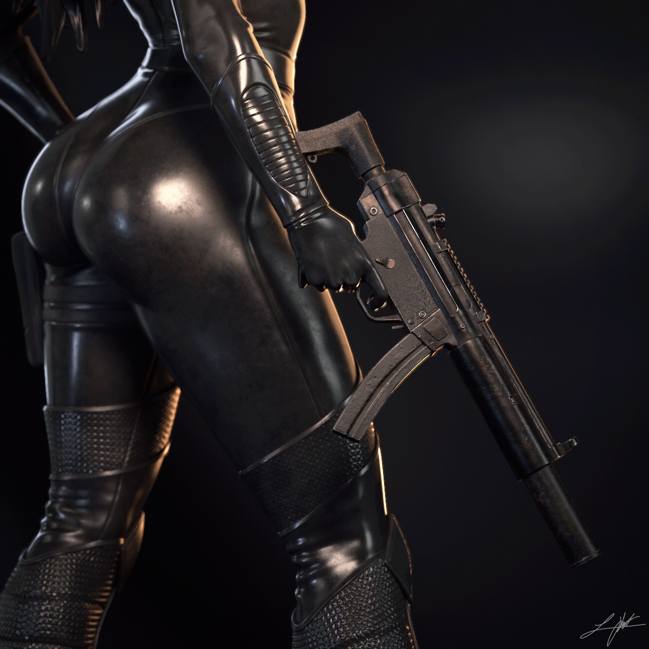 Baroness Figur !!!BEMALT!!! -Fan Art-3D Druck- Maßstab 1:6