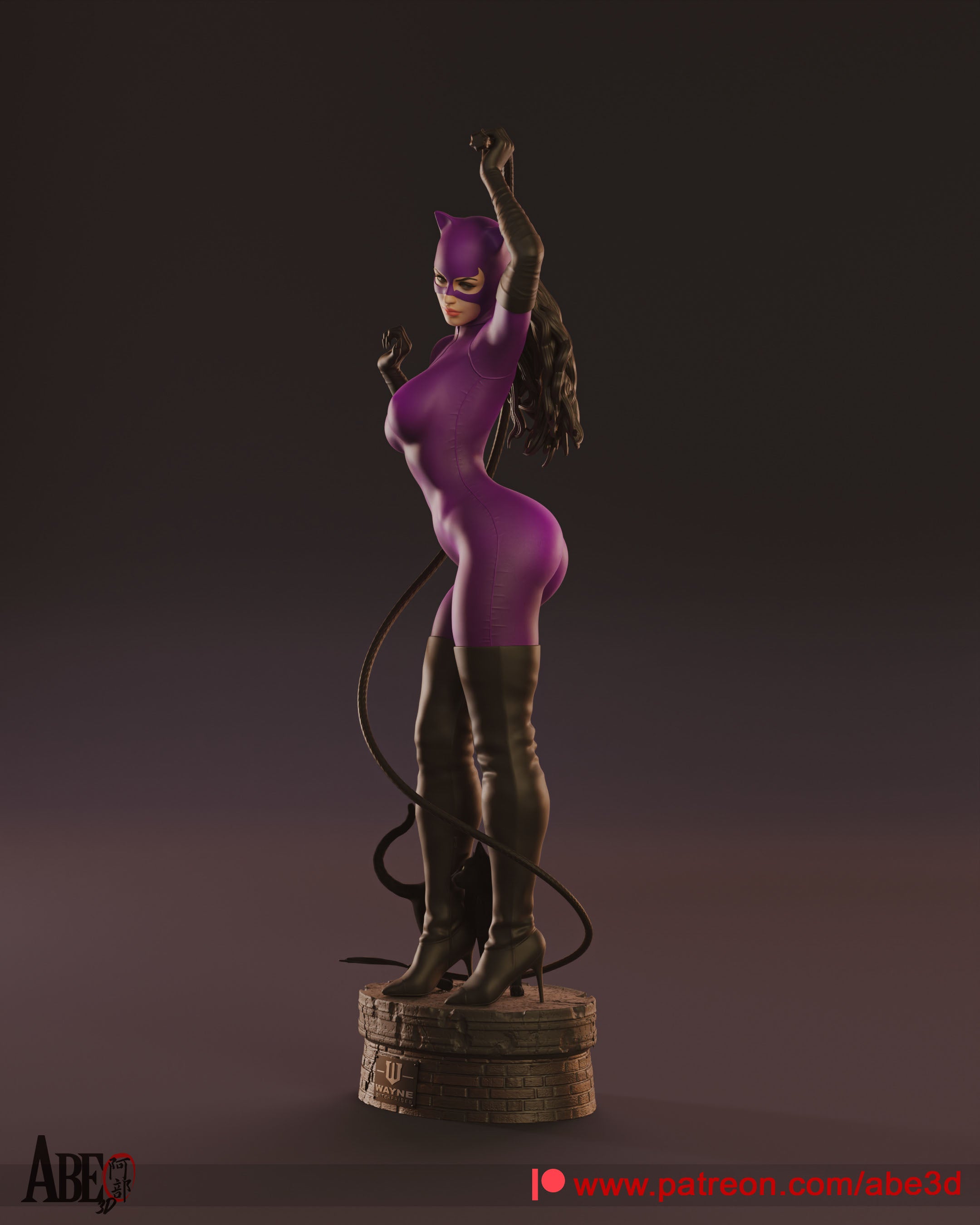 Catwoman Figur !!!BEMALT!!! -Fan Art-3D Druck- Maßstab 1:6
