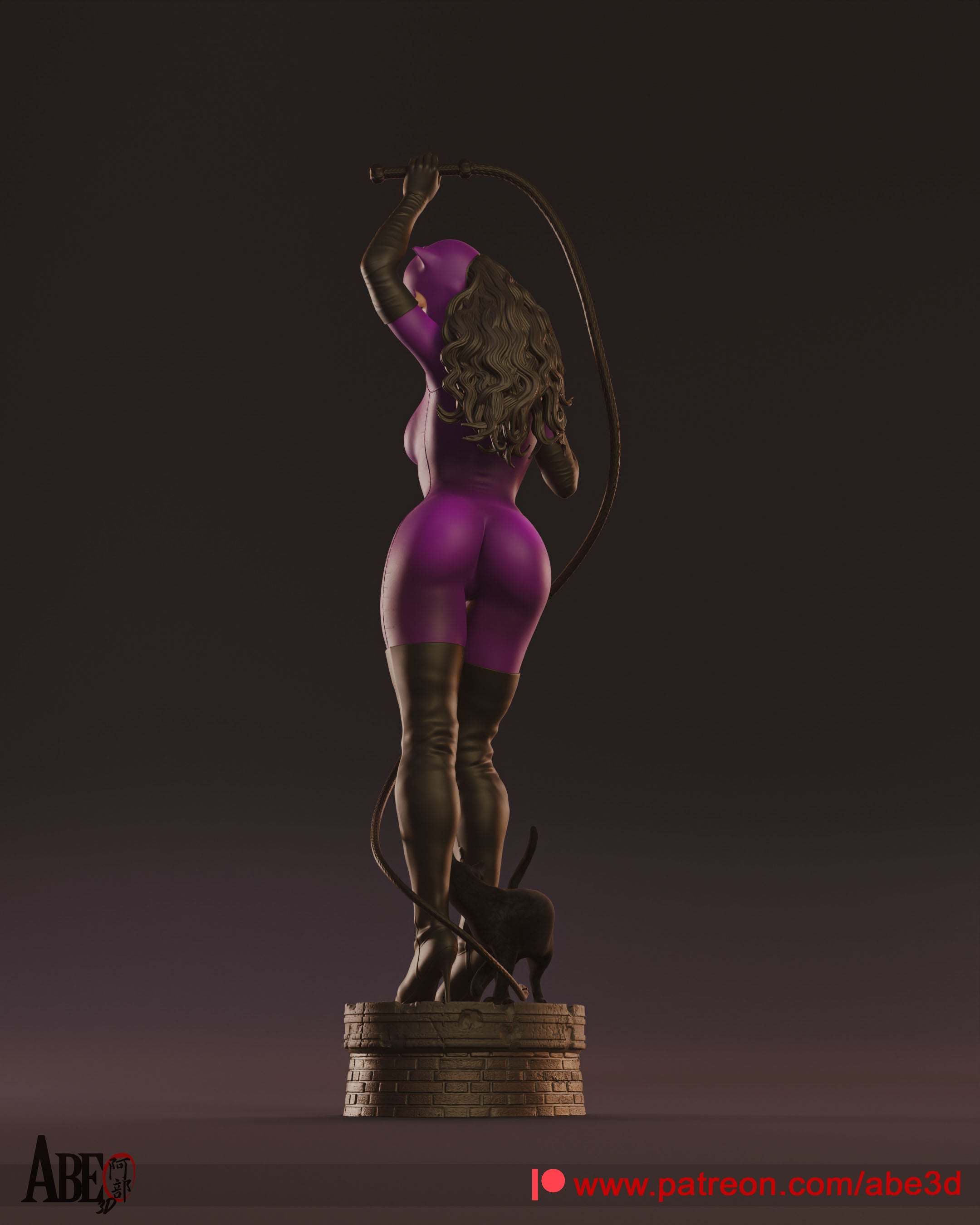 Catwoman Figur !!!BEMALT!!! -Fan Art-3D Druck- Maßstab 1:6