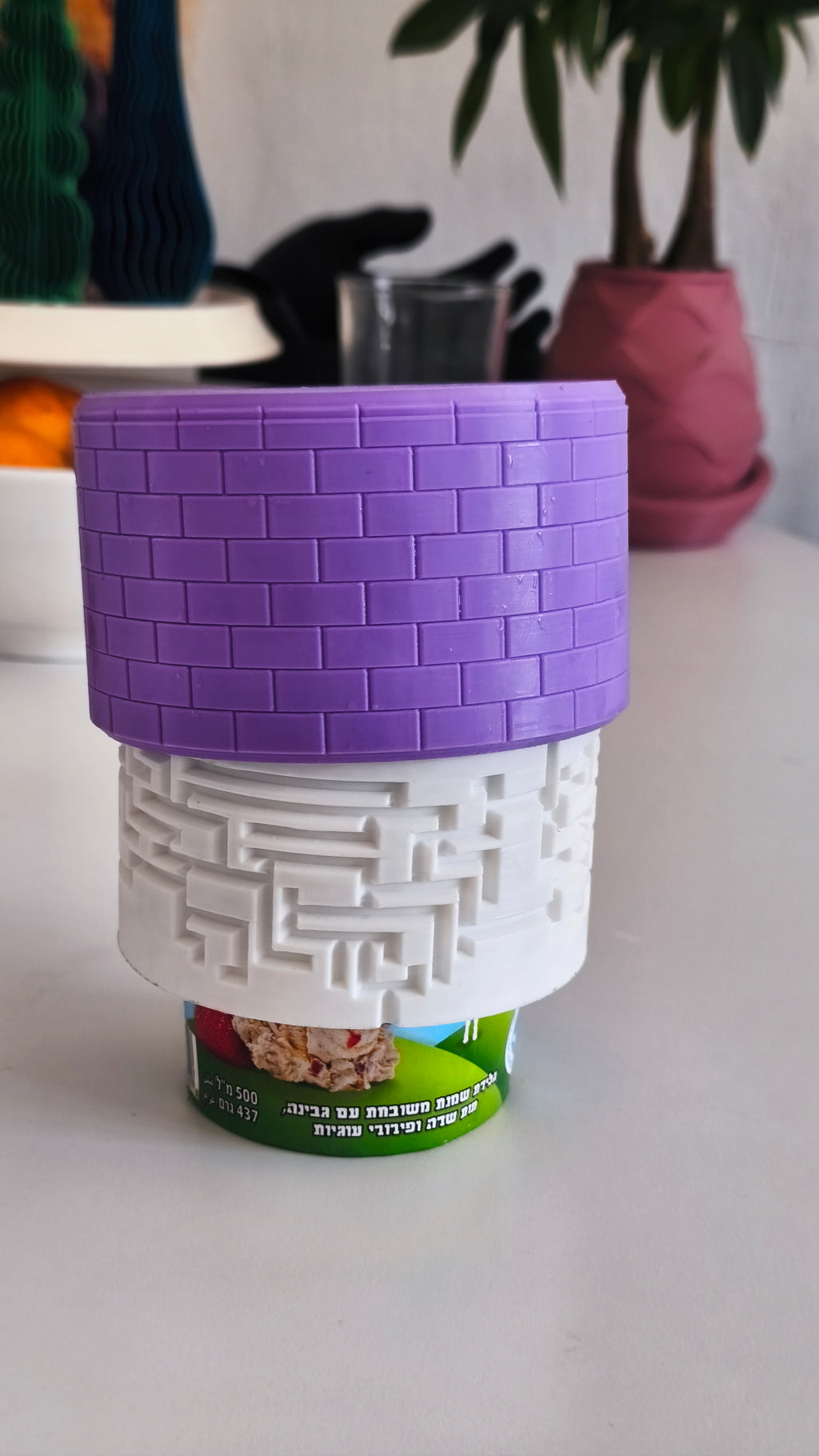 PINT ARMOR – Eisbecher-Sleeve/Isolier-Hülle (3D-Druck, Maze/Brick Edition)