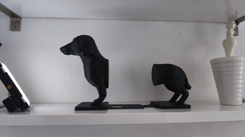 DOG BOOKENDS – Buchstützen im Hundedesign (3D-Druck)