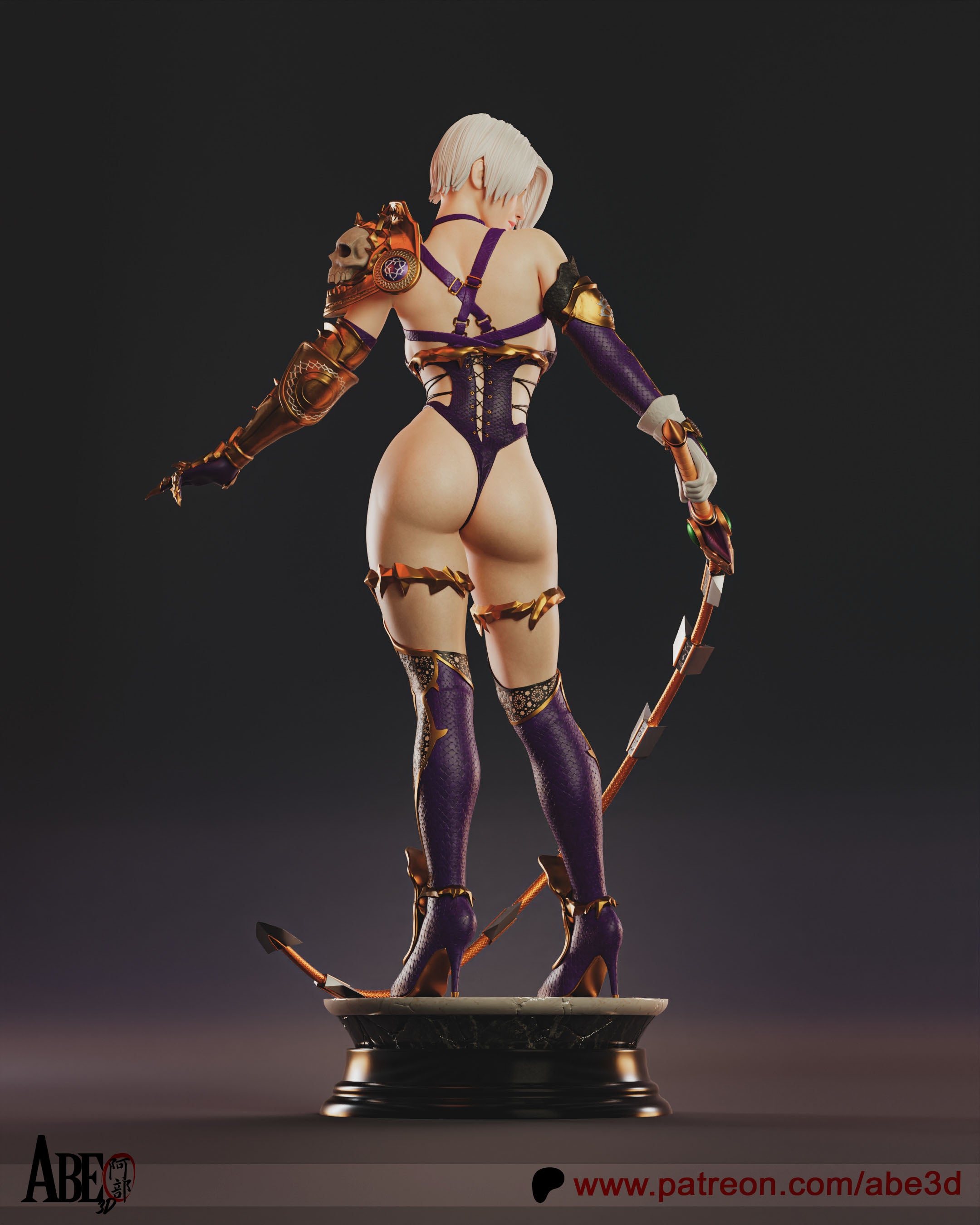 Ivy Valentine Figur !!!BEMALT!!! -Fan Art-3D Druck- Maßstab 1:6