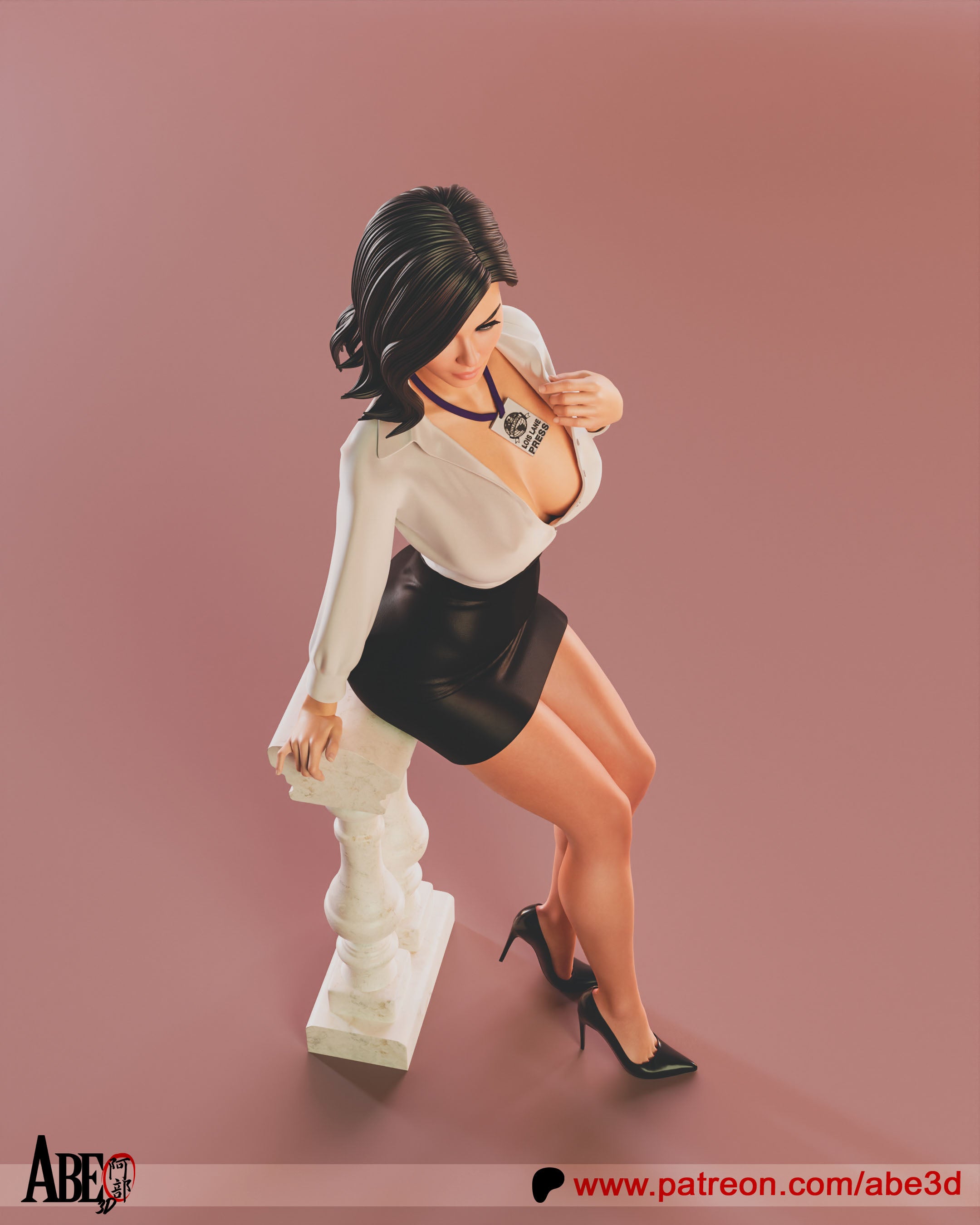 Lois Lane Figur !!!BEMALT!!! -Fan Art-3D Druck- Maßstab 1:6