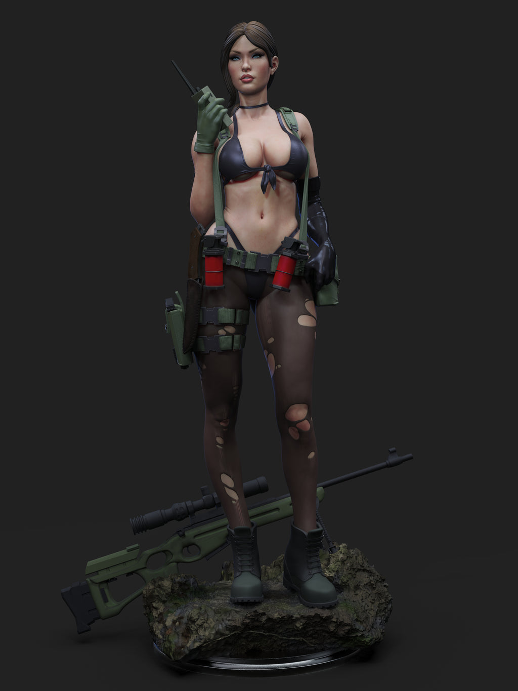 Quiet Figur BEMALT -Fan Art-3D Druck- Maßstab 1:6