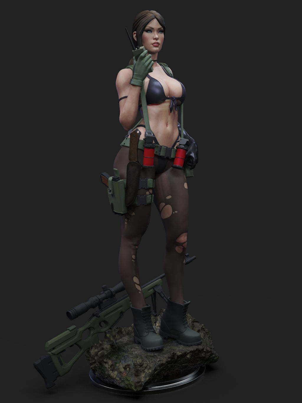 Quiet Figur BEMALT -Fan Art-3D Druck- Maßstab 1:6
