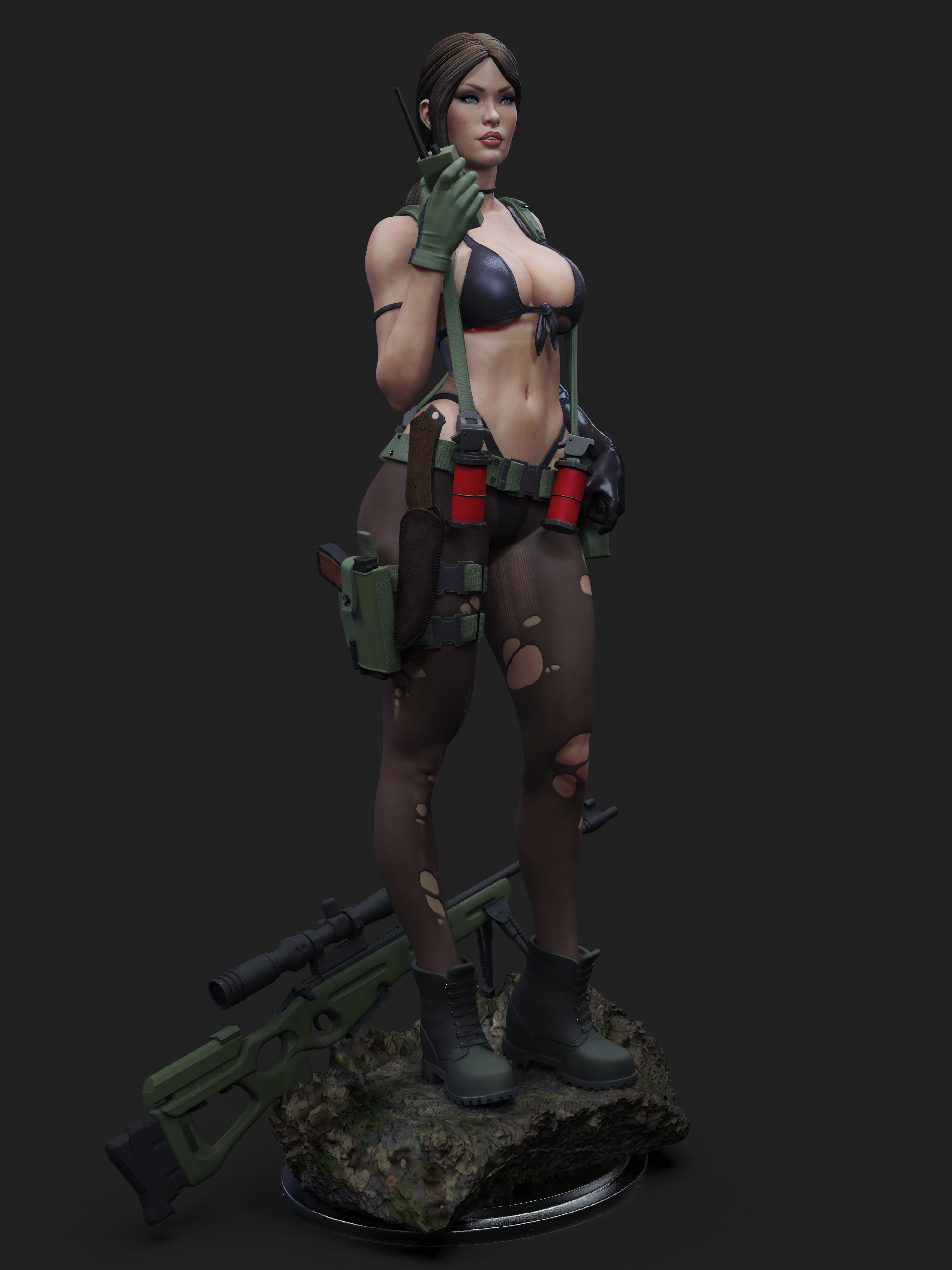Quiet Figur BEMALT -Fan Art-3D Druck- Maßstab 1:6