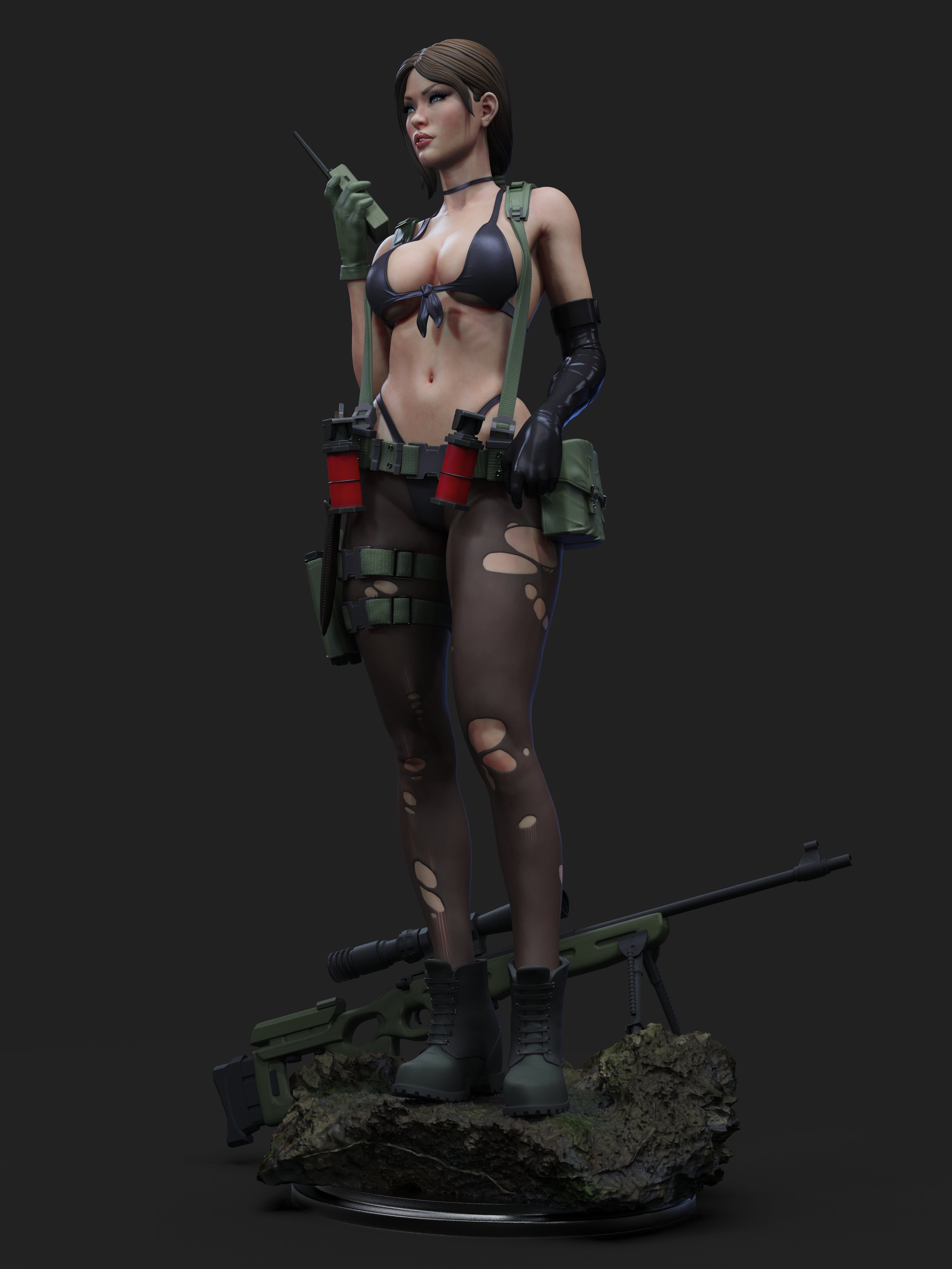 Quiet Figur BEMALT -Fan Art-3D Druck- Maßstab 1:6