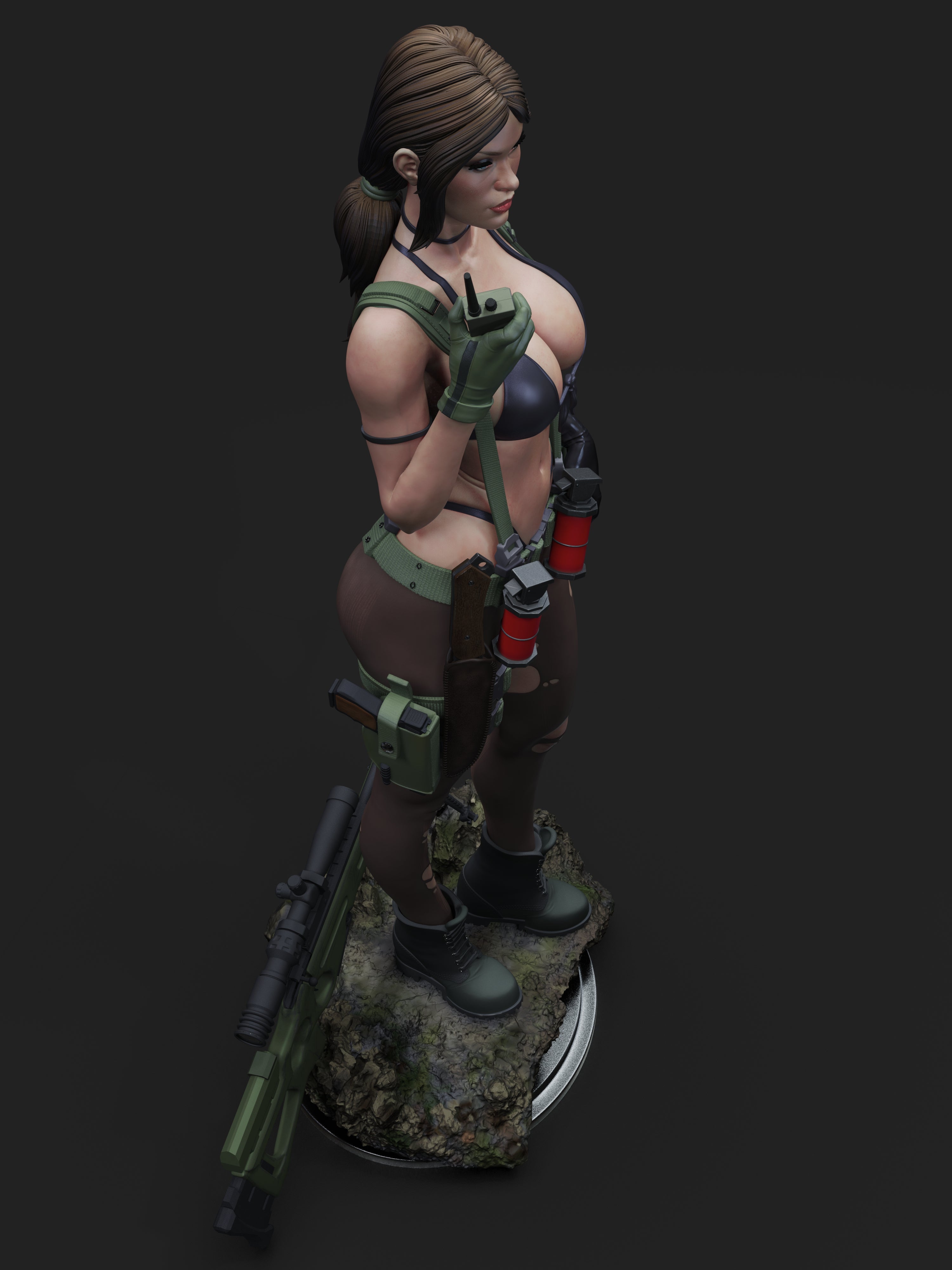 Quiet Figur BEMALT -Fan Art-3D Druck- Maßstab 1:6