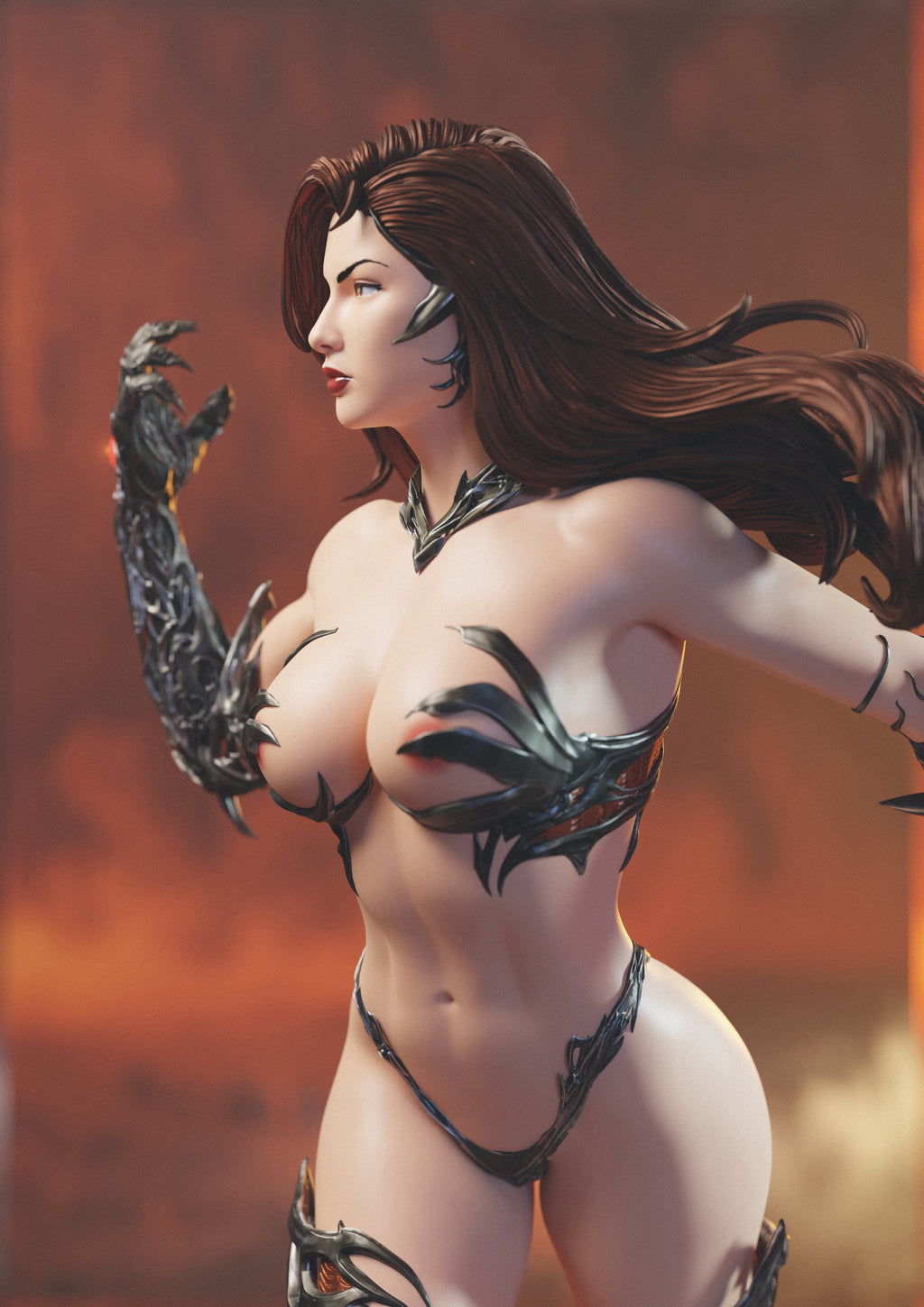 Witchblade Figur !!!BEMALT!!! -Fan Art-3D Druck- Maßstab 1:6