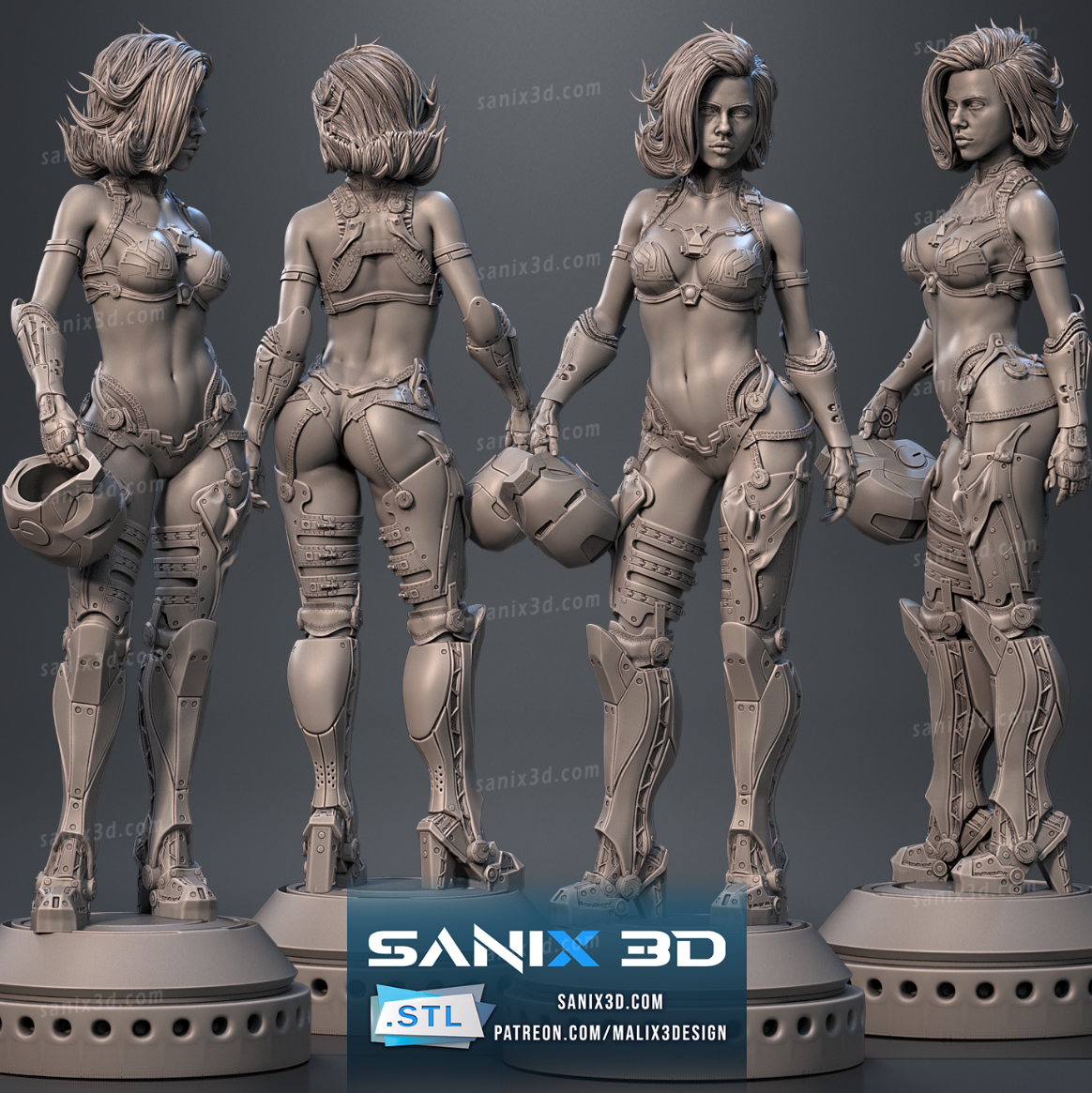 IRON WIDOW Figur !!!BEMALT!!!-Fan Art-3D Druck- Maßstab 1:6