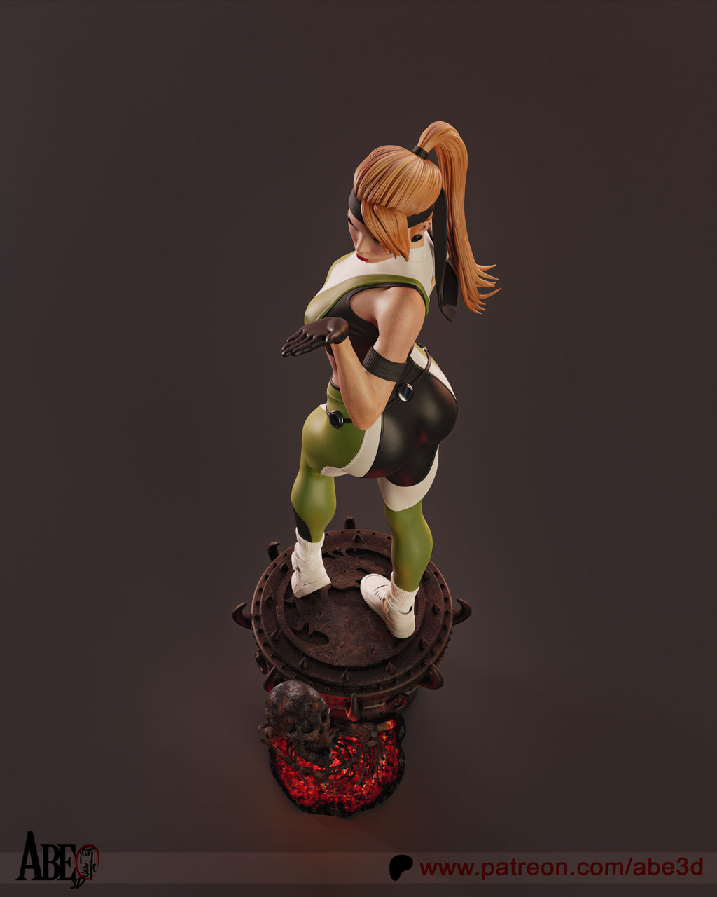 Sonya Blade Figur !!!BEMALT!!! -Fan Art-3D Druck- Maßstab 1:6