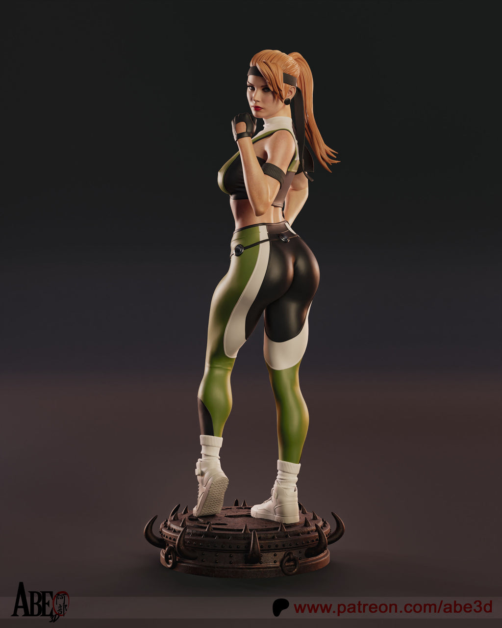 Sonya Blade Figur !!!BEMALT!!! -Fan Art-3D Druck- Maßstab 1:6