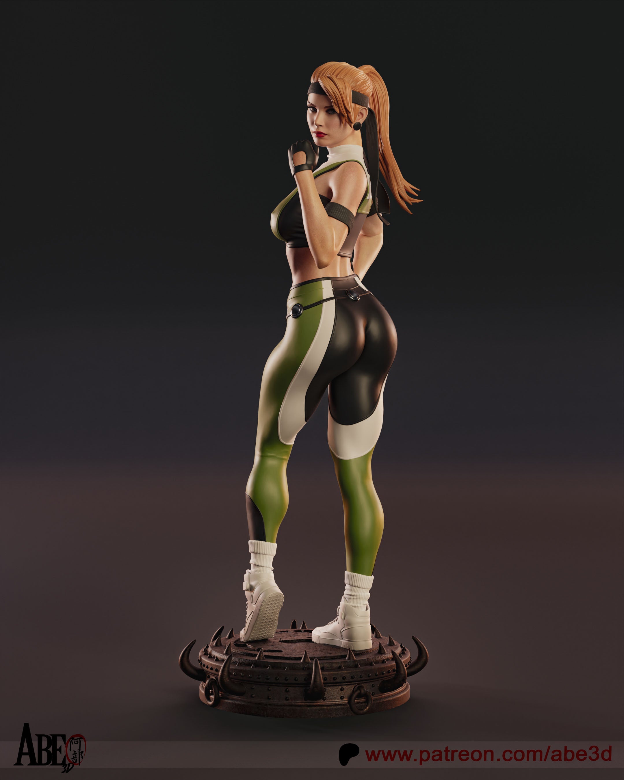Sonya Blade Figur !!!BEMALT!!! -Fan Art-3D Druck- Maßstab 1:6