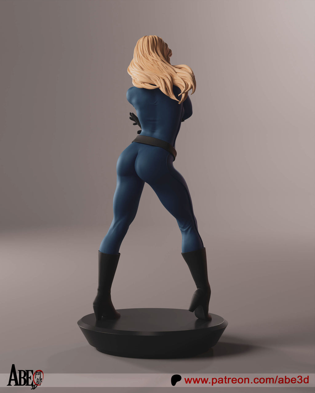 Sue Storm Figur !!!BEMALT!!! -Fan Art-3D Druck- Maßstab 1:6