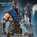 Sub Zero Mortal Kombat Figur Fan Art-3D Druck- Maßstab 1:6