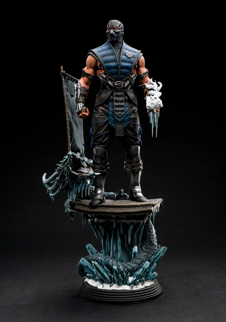 Sub Zero Mortal Kombat Figur Fan Art-3D Druck- Maßstab 1:6