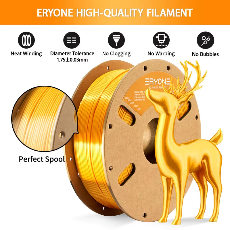 1/5/10KG Ultra Silk PLA Premium Filament 1.75Mm 3D Print,Multicolor Available,Silk Pla Filament ,1Kg/Spool