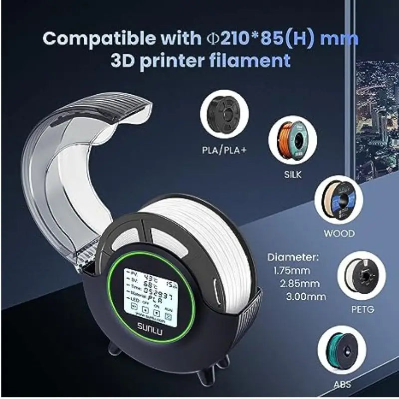 3D Filament Dryer S2 Filadryer Dry Box S2 Drying Filaments Storage Box Keeping Filament Dry Holder Free 3D Printer Mate