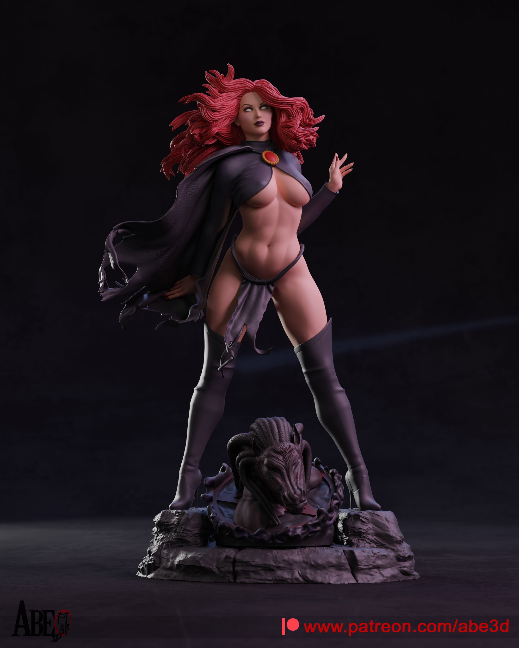 Madelyne Pryor Figur !!!BEMALT!!! -Fan Art-3D Druck- Maßstab 1:6
