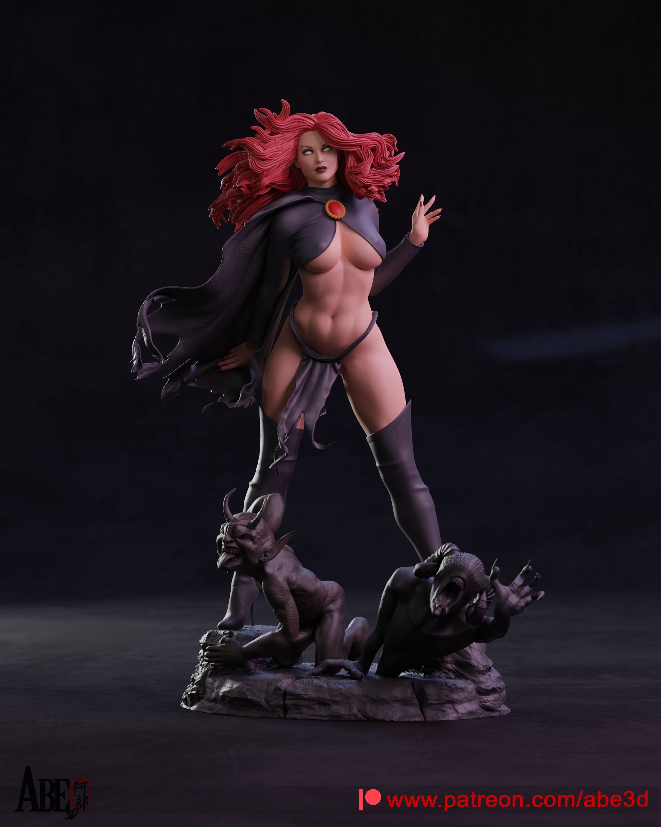 Madelyne Pryor Figur !!!BEMALT!!! -Fan Art-3D Druck- Maßstab 1:6