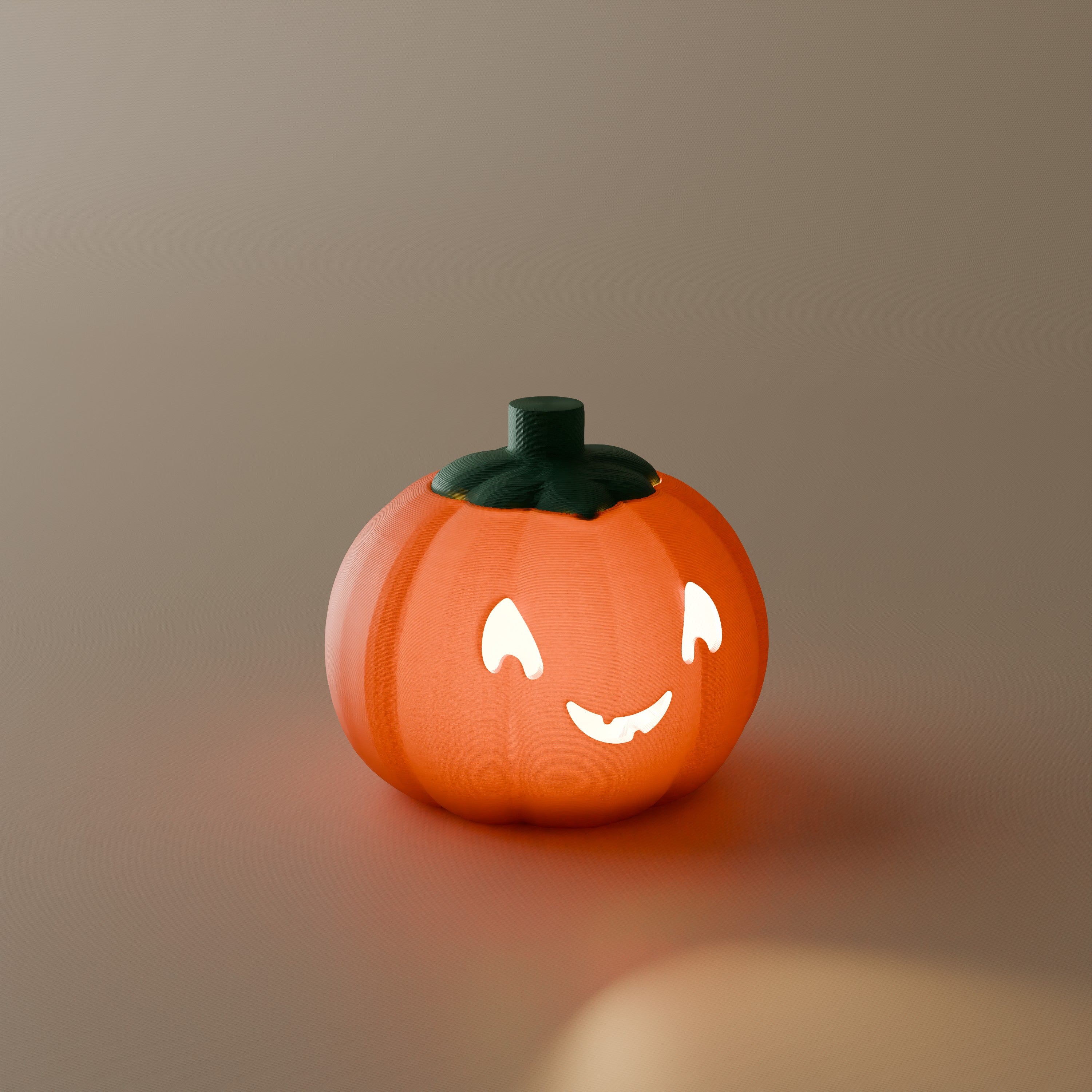 PUMPKIN LIGHT – Kürbis-Lampe / LED-Teelichthalter (3D-Druck, Halloween)